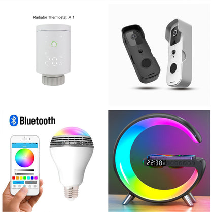 New Intelligent G Shaped LED Lamp Bluetooth Speak