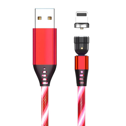 540 Rotate Luminous Magnetic Cable 3A Fast Charging Mobile Phone