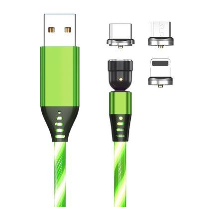 540 Rotate Luminous Magnetic Cable 3A Fast Charging Mobile Phone