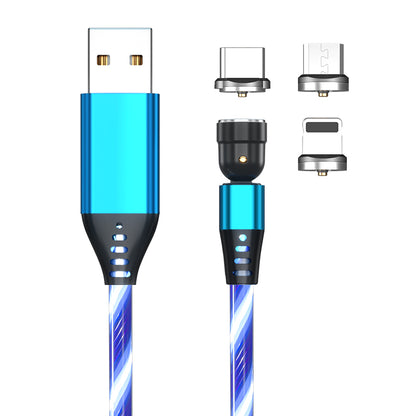 540 Rotate Luminous Magnetic Cable 3A Fast Charging Mobile Phone