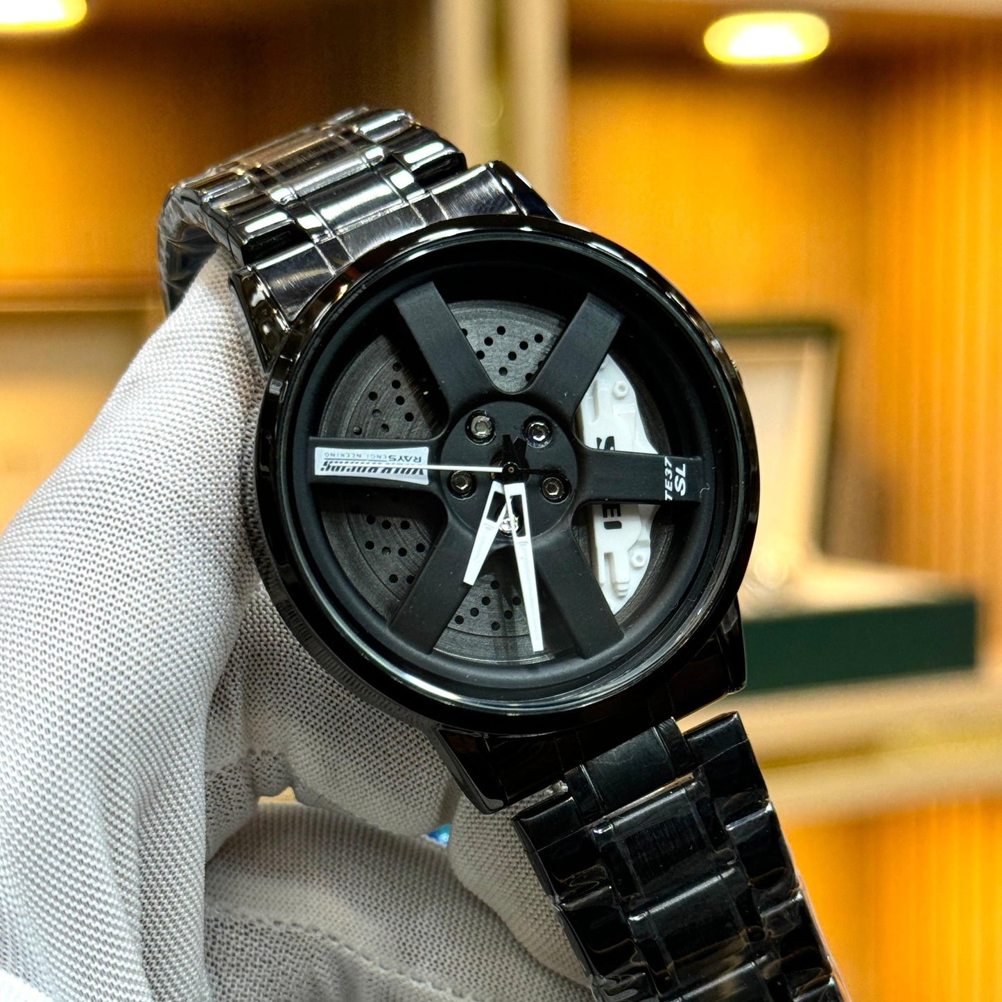Stainless Steel Wheel Watch